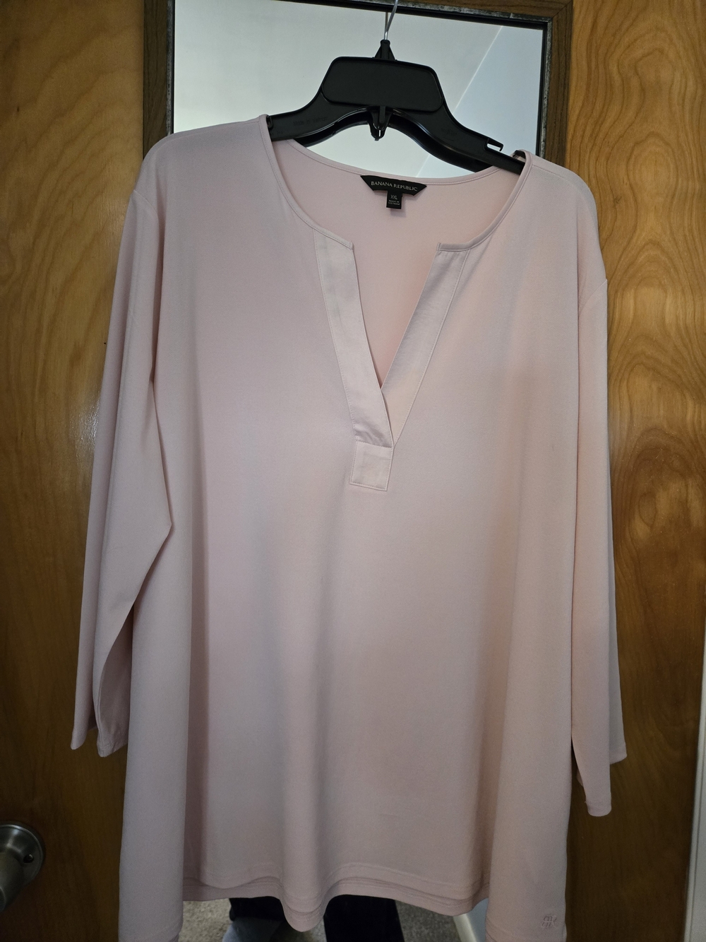 Banana Republic Pink Split-Neck Women's Top